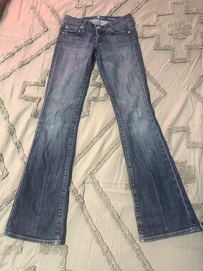 7 For All Mankind Indigo Flared Jeans